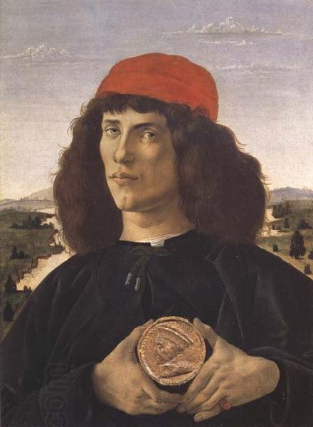 Sandro Botticelli Portrait of a Youth with a Medal China oil painting art